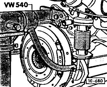 10-680 Mounting the engine on a stand