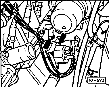 10-692 Removing the control pressure regulator