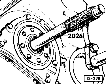 13-298 Installing a new rear crankshaft oil seal