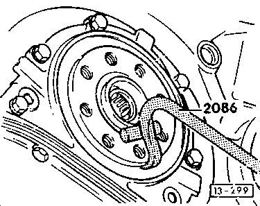 13-299 Inserting a new rear crank seal