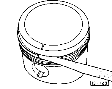 13-462 Piston ring clearance measurement