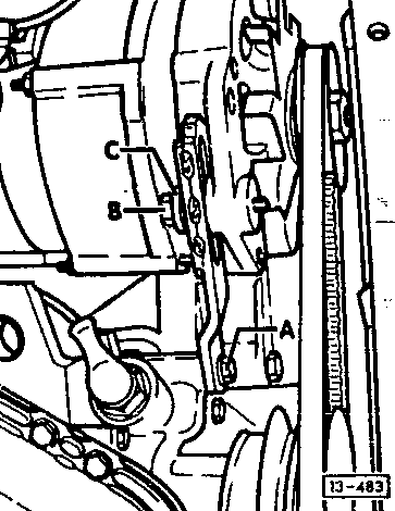 13-483 Adjusting the Alternator Belt