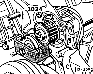13-509 Lubrication System - removing the idler roller