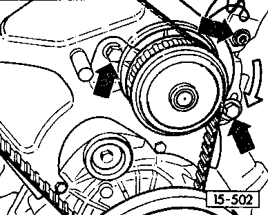 15-502 Removing cam belt
