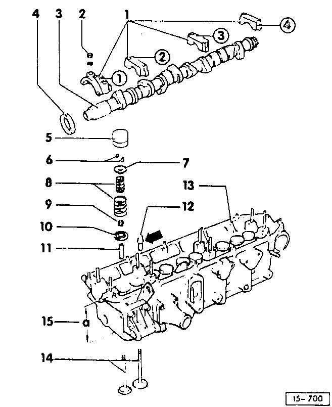 15-700 Audi I5 hydraulic tappet engines