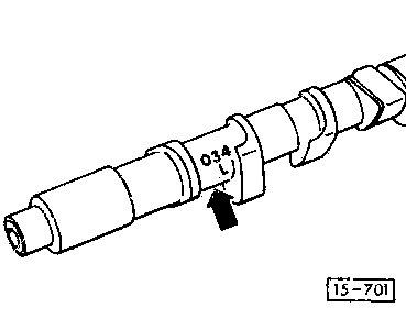 15-701 Camshaft identification