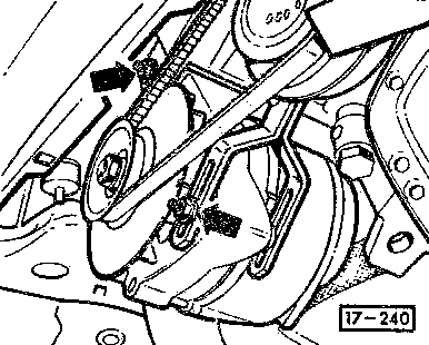 17-240 Remove alternator belt