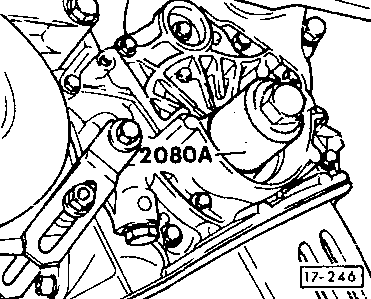 17-246 Press in new crankshaft oil seal