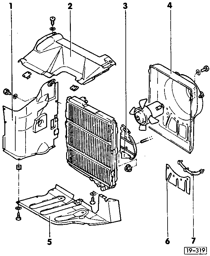 19-319 Audi ur-quattro Radiator cowls