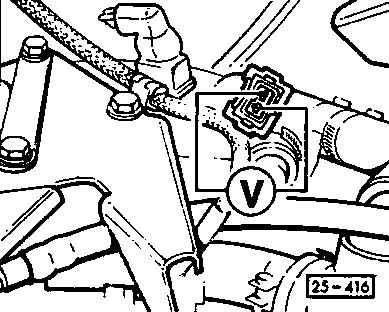 25-416 Checking voltage supply to cold start valve