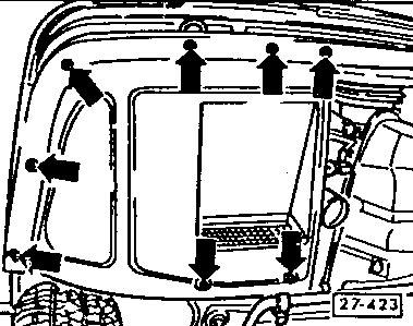 27-423 Remove oil cooler air duct