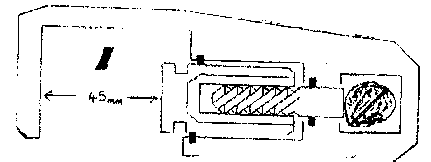 An ur-quattro rear brake caliper as shipped by the factory